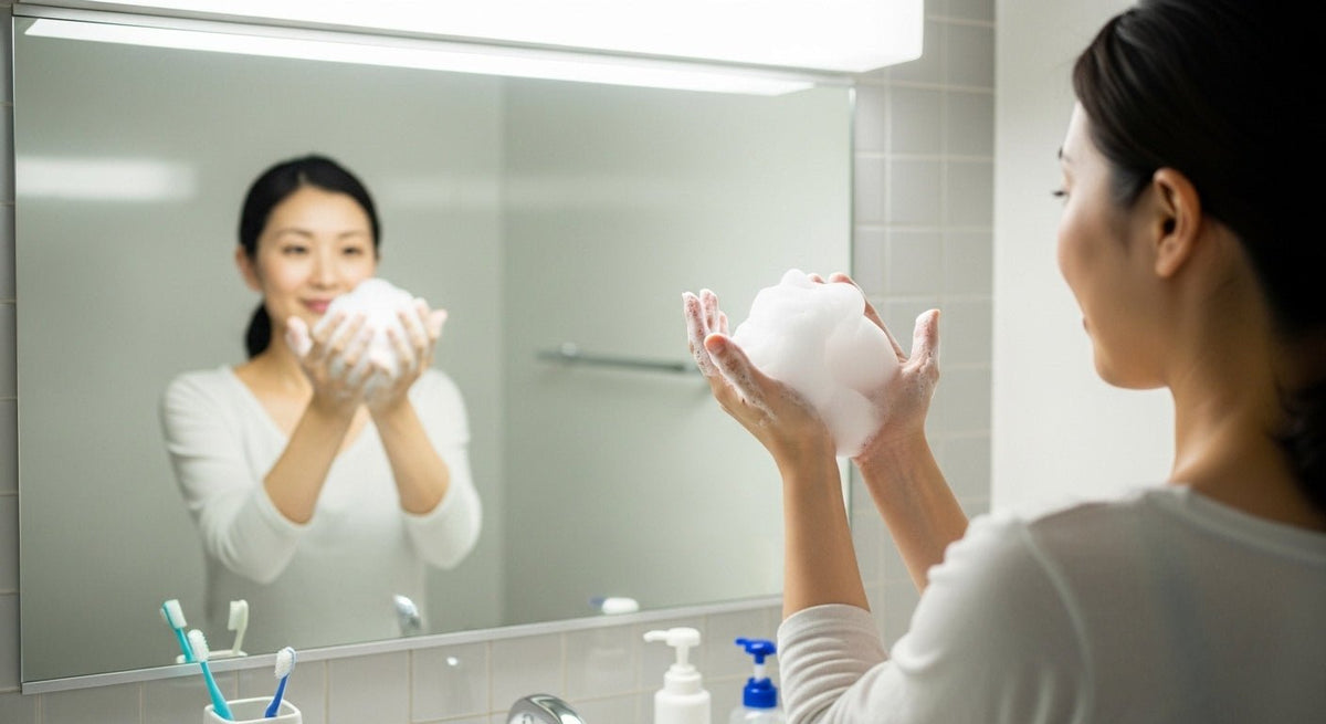 意外と重要！洗顔ネットの「大きさ」で変わる泡の質と肌への優しさ