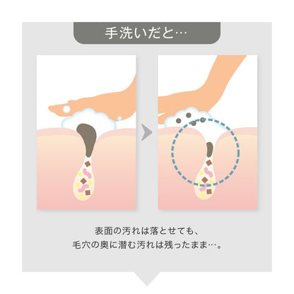 スキンベビー 電動洗顔ブラシ 濃密泡洗顔フォーム 泡立てネット｜ お得な感動洗顔３点セット 毛穴洗浄  ｜長年の毛穴悩みに、薬剤師からの答えを。 感動のつるすべ体験