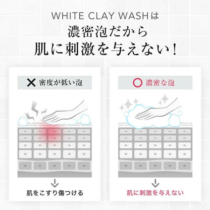 スキンベビー サリチル酸 濃密泡 クレイ 洗顔フォーム ホワイトクレウオッシュ 150g 医薬部外品 | 毛穴の汚れやニキビが気になる方へ。